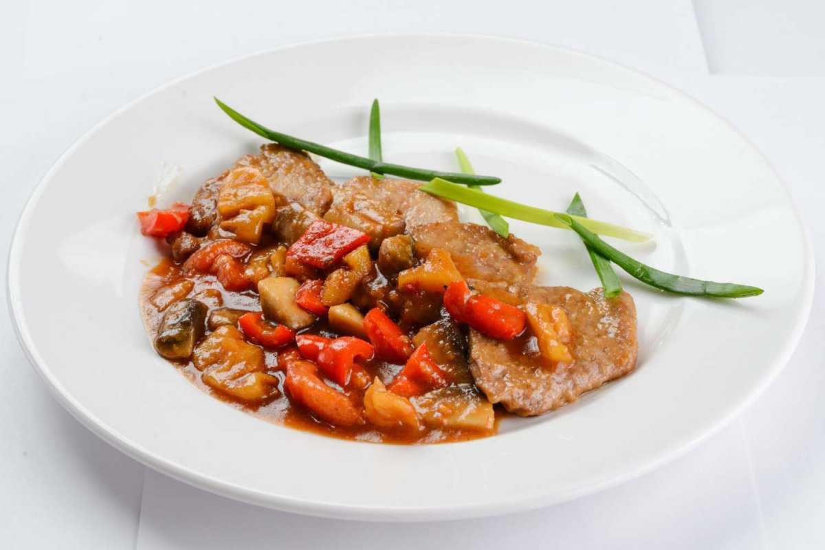 Свинина с овощами Свинина с овощами