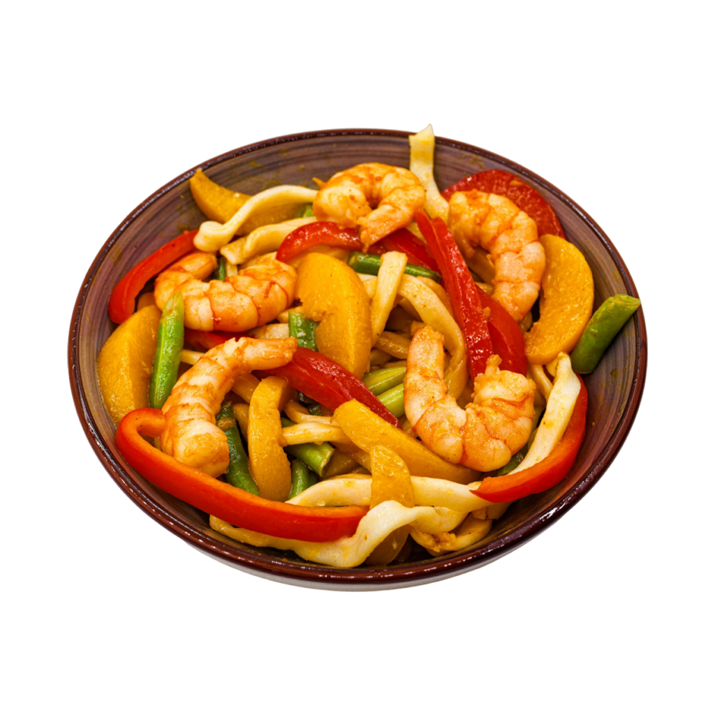 ХИТ! Вок с креветками, 370 гр