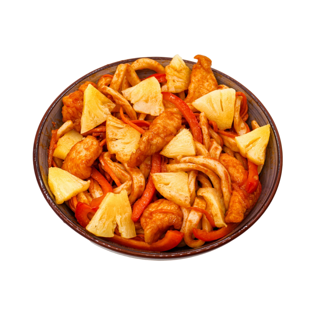 ХИТ! Вок со свининой и ананасами, 340 гр