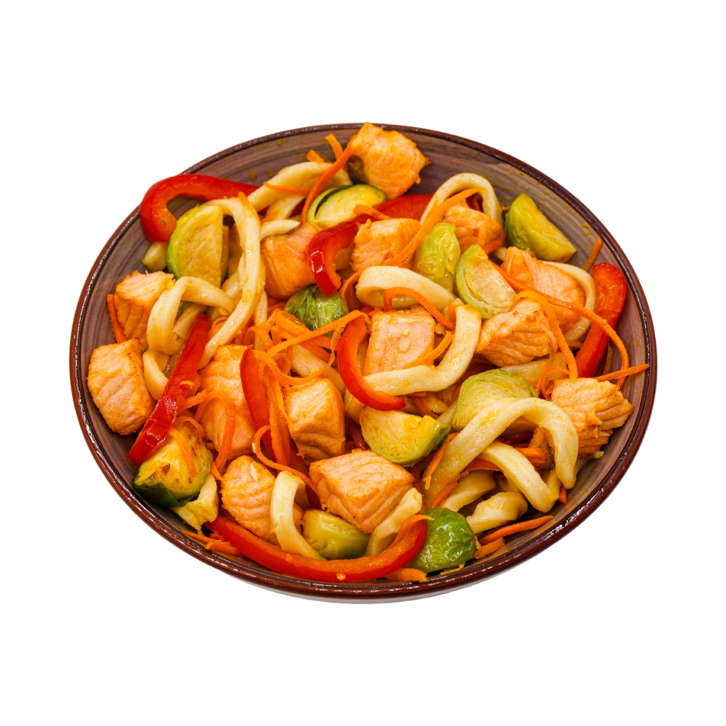 Вок с лососем, 330 гр