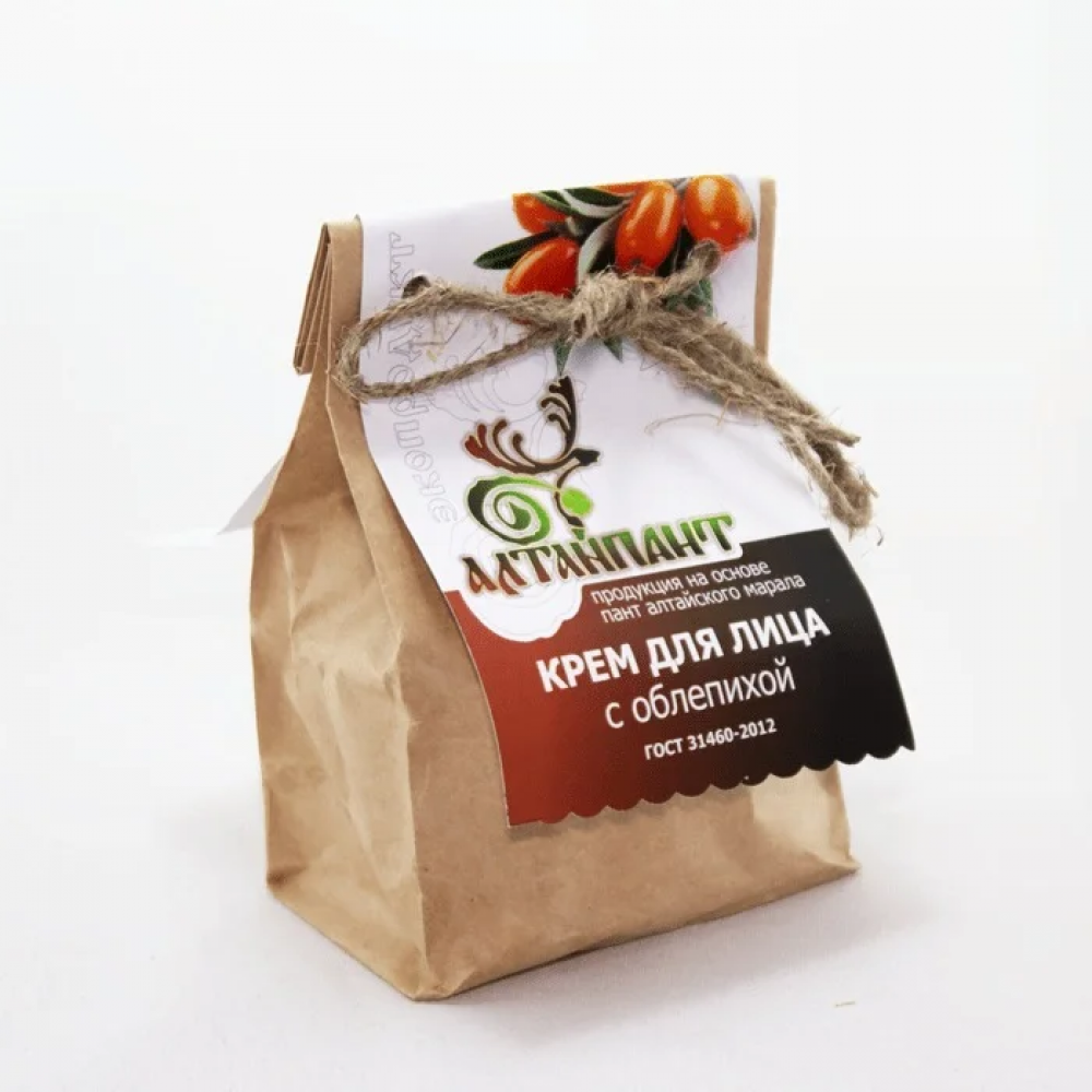 Пантовый крем для лица с облепихой, 40 мл