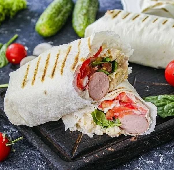 Шаурма с сосиской, 400г