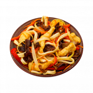 Вок с курицей и древесными грибами, 350г