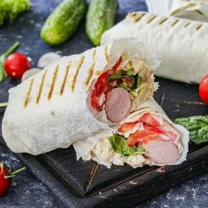 Шаурма с сосиской, 400г