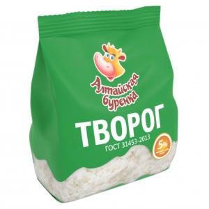Творог "Алтайская буренка" 5%, 450г