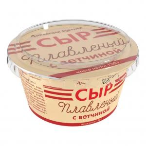 Плавленый сыр "Алтайская буренка" с ветчиной 35%, 130г
