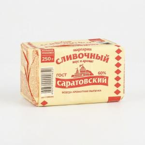 Маргарин "Саратовский" сливочный 60%, 250г