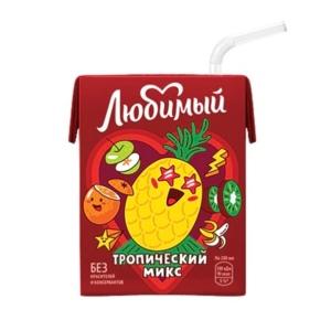Напиток Любимый Тропический микс, 0,2л